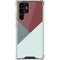 Marsala Triangle Shapes Galaxy S22 Ultra Clear Case