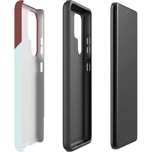 Marsala Triangle Shapes Galaxy S22 Ultra Pro Case