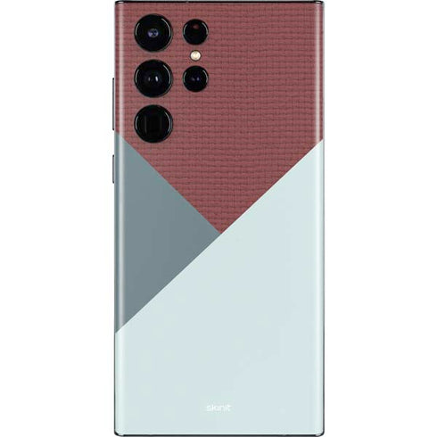 Marsala Triangle Shapes Galaxy S22 Ultra Skin
