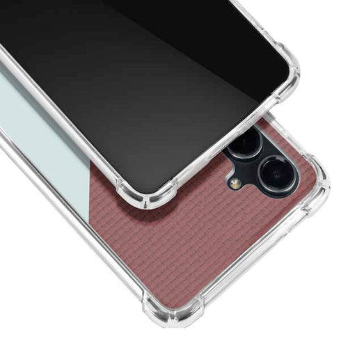 Marsala Triangle Shapes Galaxy S23 FE Clear Case