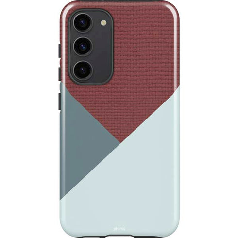 Marsala Triangle Shapes Galaxy S23 Plus Pro Case