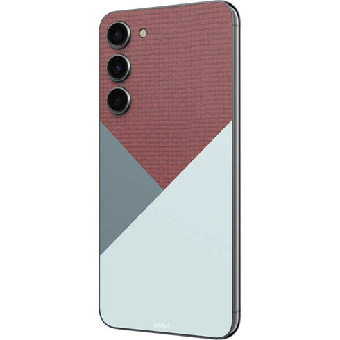 Marsala Triangle Shapes Galaxy S23 Plus Skin