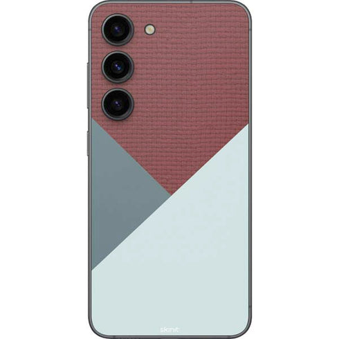 Marsala Triangle Shapes Galaxy S23 Skin