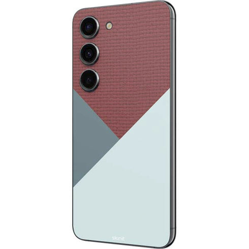 Marsala Triangle Shapes Galaxy S23 Skin