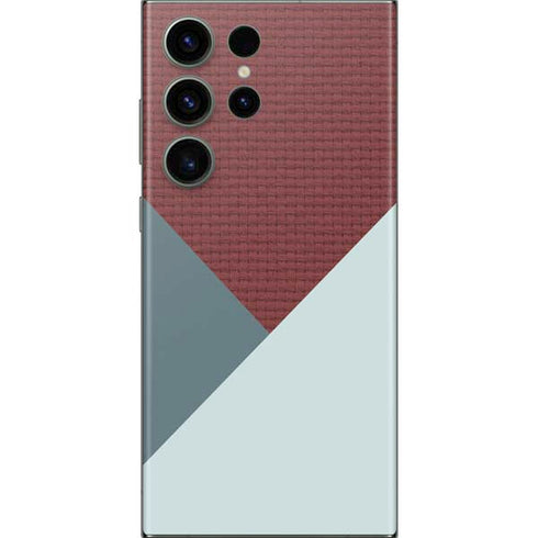 Marsala Triangle Shapes Galaxy S23 Ultra Skin