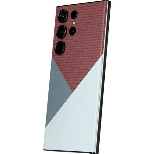 Marsala Triangle Shapes Galaxy S23 Ultra Skin