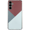 Marsala Triangle Shapes Galaxy S24 Plus Clear Case