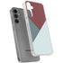 Marsala Triangle Shapes Galaxy S24 Plus Clear Case