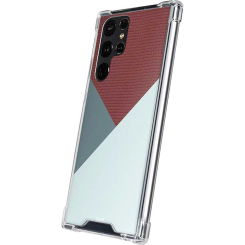 Marsala Triangle Shapes Galaxy S24 Ultra Clear Case