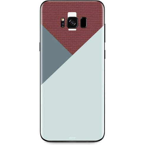 Marsala Triangle Shapes Galaxy S8 Skin
