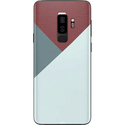 Marsala Triangle Shapes Galaxy S9 Plus Skin