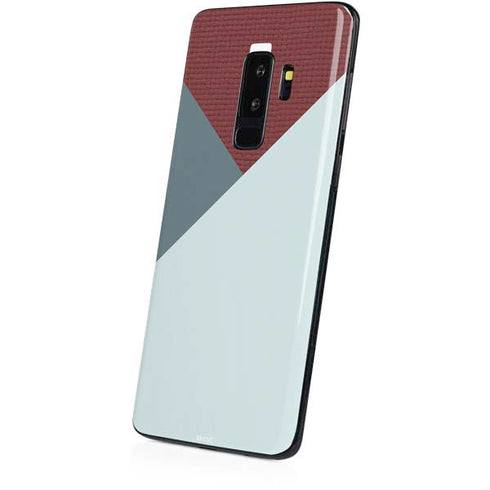 Marsala Triangle Shapes Galaxy S9 Plus Skin