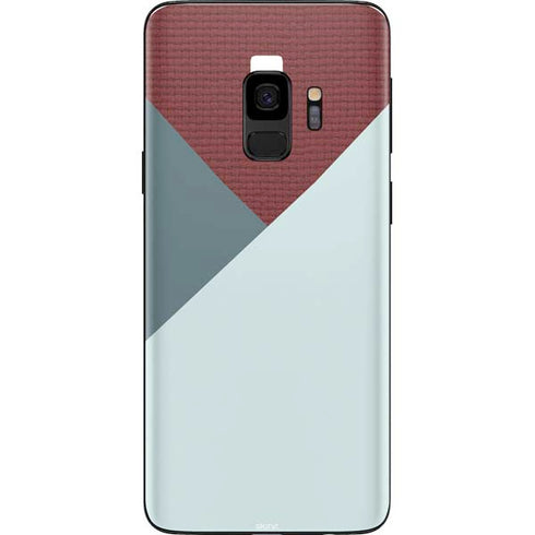 Marsala Triangle Shapes Galaxy S9 Skin
