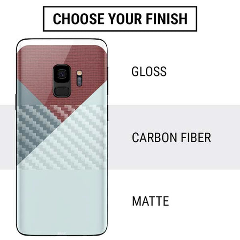 Marsala Triangle Shapes Galaxy S9 Skin