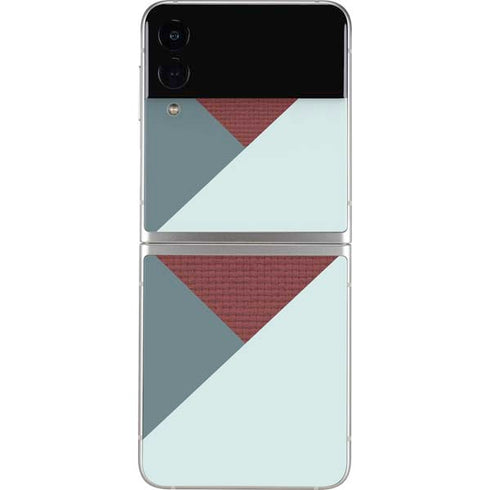 Marsala Triangle Shapes Galaxy Z Flip3 5G Skin