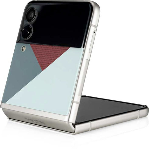 Marsala Triangle Shapes Galaxy Z Flip3 5G Skin