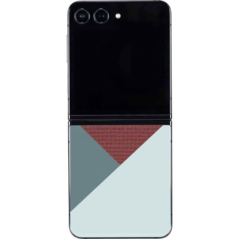 Marsala Triangle Shapes Galaxy Z Flip5 5G Skin