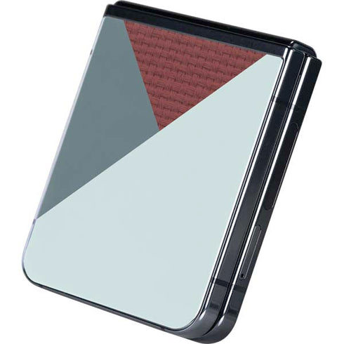 Marsala Triangle Shapes Galaxy Z Flip5 5G Skin