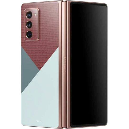 Marsala Triangle Shapes Galaxy Z Fold2 5G Skin