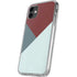 Marsala Triangle Shapes iPhone 11 Clear Case