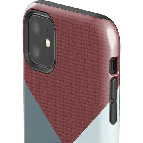 Marsala Triangle Shapes iPhone 11 Impact Case