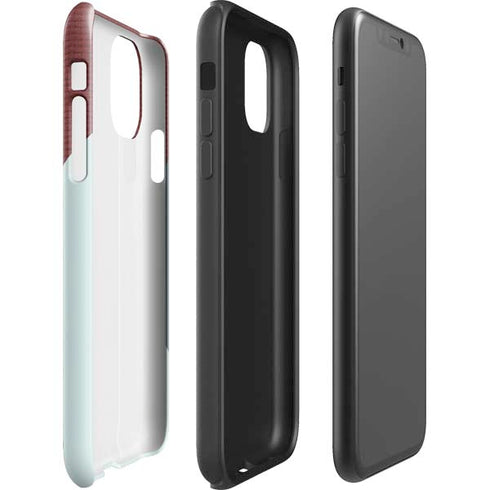 Marsala Triangle Shapes iPhone 11 Impact Case