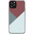 Marsala Triangle Shapes iPhone 11 Pro Clear Case