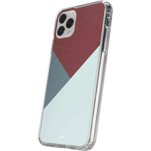 Marsala Triangle Shapes iPhone 11 Pro Clear Case