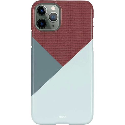 Marsala Triangle Shapes iPhone 11 Pro Lite Case