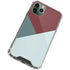 Marsala Triangle Shapes iPhone 11 Pro Max Clear Case