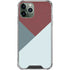 Marsala Triangle Shapes iPhone 11 Pro Max Clear Case