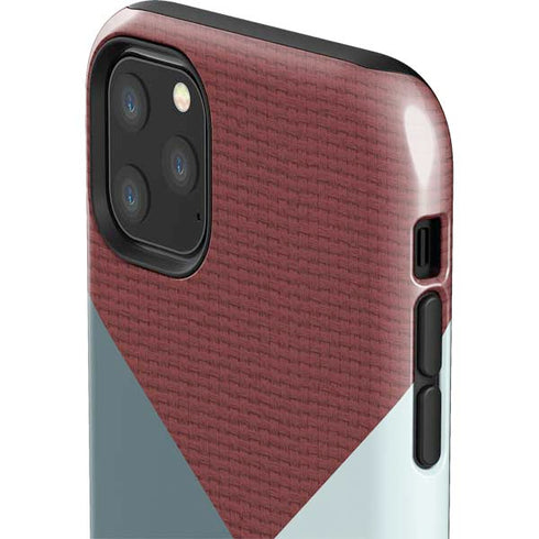 Marsala Triangle Shapes iPhone 11 Pro Max Impact Case