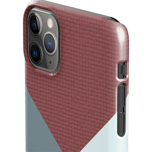 Marsala Triangle Shapes iPhone 11 Pro Max Lite Case