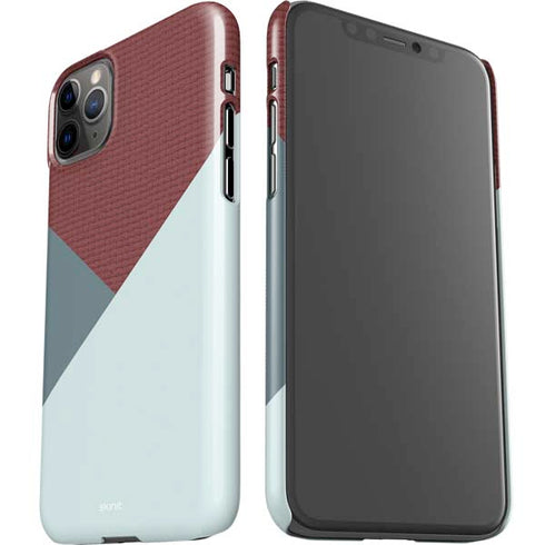 Marsala Triangle Shapes iPhone 11 Pro Max Lite Case