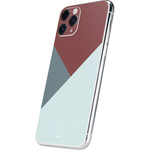 Marsala Triangle Shapes iPhone 11 Pro Skin