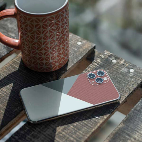 Marsala Triangle Shapes iPhone 11 Pro Skin