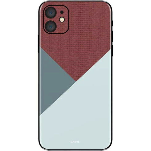 Marsala Triangle Shapes iPhone 11 Skin