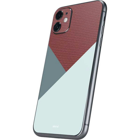 Marsala Triangle Shapes iPhone 11 Skin