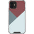 Marsala Triangle Shapes iPhone 12 Clear Case