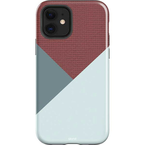 Marsala Triangle Shapes iPhone 12 Impact Case