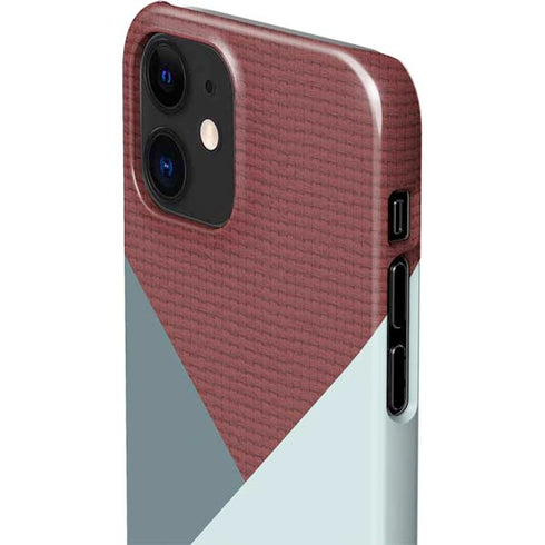 Marsala Triangle Shapes iPhone 12 Mini Lite Case