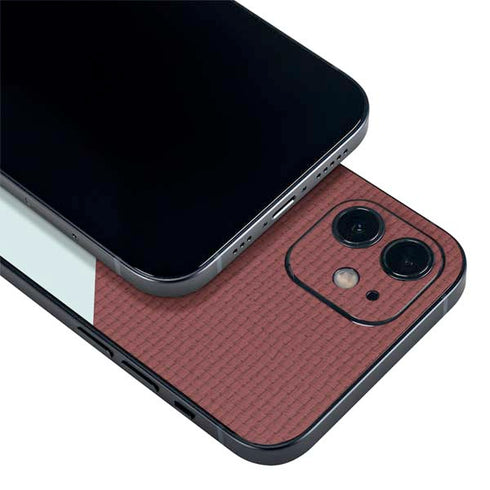Marsala Triangle Shapes iPhone 12 Mini Skin