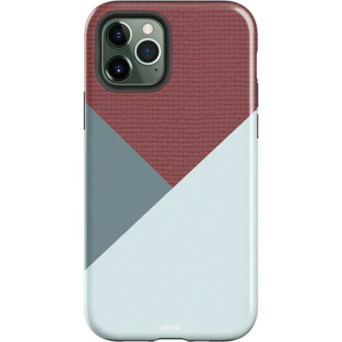 Marsala Triangle Shapes iPhone 12 Pro Impact Case