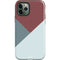 Marsala Triangle Shapes iPhone 12 Pro Impact Case