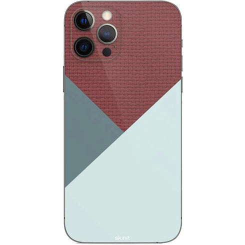 Marsala Triangle Shapes iPhone 12 Pro Skin