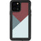 Marsala Triangle Shapes iPhone 12 Pro Waterproof Case
