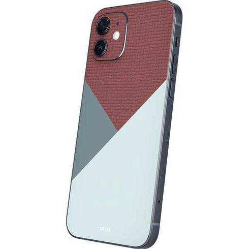 Marsala Triangle Shapes iPhone 12 Skin