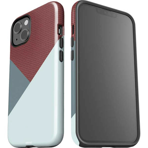 Marsala Triangle Shapes iPhone 13 Impact Case