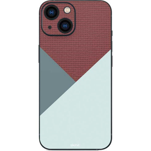 Marsala Triangle Shapes iPhone 13 Mini Skin