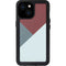 Marsala Triangle Shapes iPhone 13 Mini Waterproof Case